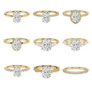 Bague en or massif avec diamant de laboratoire certifié IGI HPHT CVD, diamant créé en laboratoire sur mesure, cadeau de fiançailles ou de mariage - Product Image 4