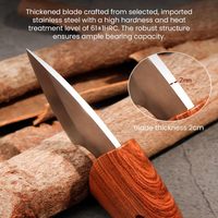 Razor Sharp Mini opvouwbaar zakmes, hoogwaardig roestvrijstalen mes EDC-gereedschap, betrouwbaar voor gebruik tijdens kamperen, wandelen en overleven