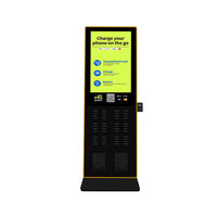 Touchscreen 43-Zoll Freistehende 15W Typ-C Ladestation 48 Fächer Multi-Zahlungs-Powerbank-Verkaufsautomat für Öffentliche Bereiche