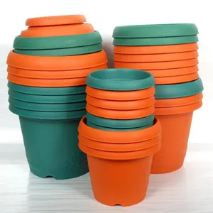 Malaysia Large Flower Pot Wholesale Compostable Plastic Flower Pots Planters Indoor And Outdoor