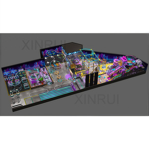การออกแบบสถาปัตยกรรมหลายระดับพร้อมสไลด์ไฟ LED แบบโต้ตอบและโซนของเล่นนุ่มสำหรับสถานบันเทิงในเมือง - Product Image 1