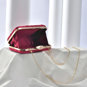 New Designer Multi Color Square Convertible Silk Satin <b>Wedding</b> Party Dual Use Shoulder <b>Clutch</b> Women Formal Wear Gold <b>Clutch</b> - Product Image 6