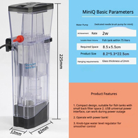 Séparateur d'œufs d'aquarium, filtre silencieux intégré pour coraux, emballage en boîte plastique, 300L, moderne, petit, pour usage domestique, filtration arrière, eau salée