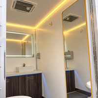 Remorque Sanitaire Mobile Autonome – Bloc d'Ablution Modulaire Préfabriqué Prêt à l'Emploi pour la Logistique, Déploiement Rapide sur Site, Écologique