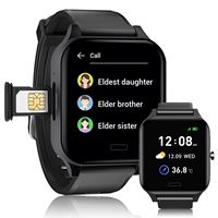 Nouvelle montre connectée intelligente pour personnes âgées avec fonction d'appel d'urgence, suivi GPS, ECG, fréquence cardiaque, équipement de santé SOS 4G