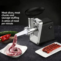 Hachoir à viande électrique automatique 3L multifonction avec tubes à saucisses pour cuisine domestique
