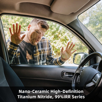 Film solaire automobile haute définition en céramique nano magnétron TiN anti-rayures, protection de la vie privée, isolation thermique élevée, 99% IRR