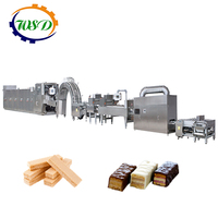 Ligne de production de gaufrettes/chocolats/biscuits entièrement automatique au gaz/GPL pour usage commercial, prix compétitif, machine à fabriquer des gaufrettes