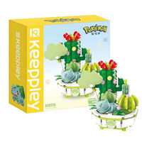 Keeppley - Juego de Bloques de Construcción de Personajes de Dibujos Animados para Ensamblar, Ladrillos de Plástico Personalizados, Decoración de Escritorio, Figura de Juguete, Regalo