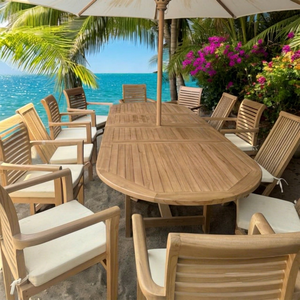 Best Quality Outdoor Furniture <b>Sets</b> 10 Seater Made in Indonesia Tropical Design - Product Image 1