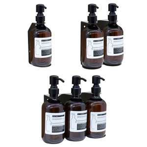 Dispensador de Jabón Triple <span class=keywords><strong>para</strong></span> Montar en la Pared, Soporte <span class=keywords><strong>para</strong></span> Botellas de Jabón Líquido, Resistente al Óxido - Product Image 1