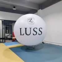 Ballon publicitaire géant gonflable en PVC personnalisé, hermétique, avec logo de marque imprimé UV, pompe à air électrique et utilisation en extérieur