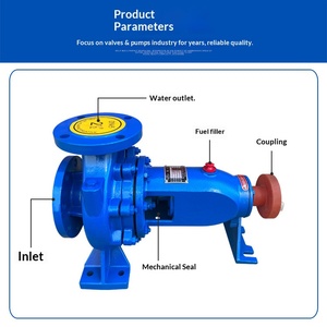 Pompe centrifuge horizontale à aspiration simple série IS pour irrigation, drainage des eaux usées et surpression de pipeline, avec ensemble de pompe diesel intégré - Product Image 1