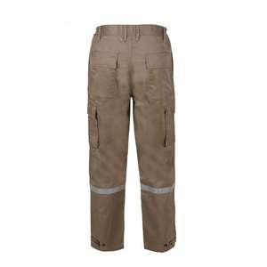 Combinaison <span class=keywords><strong>de</strong></span> travail <span class=keywords><strong>de</strong></span> sécurité industrielle ANSI NFPA2112, kaki, multi-poches, veste FR, pantalon cargo, <span class=keywords><strong>tenue</strong></span> avec bande réfléchissante - Product Image 5
