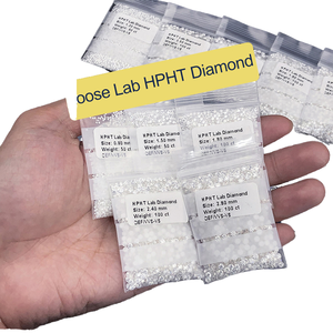 เพชร D'vins ขายส่ง ขนาด 1 มม. ~ 2 มม. เพชรเลี้ยงในห้องปฏิบัติการ VS1 ทรงกลมเจียระไนแบบบริลเลียนท์ สีขาว เกรด D เมลี สำหรับทำเครื่องประดับ - Product Image 1