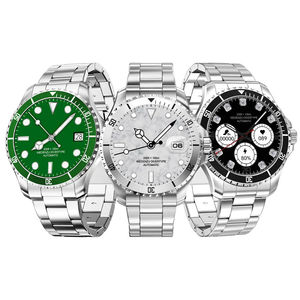 Mới nhất R1 Đồng hồ thông minh màn hình lớn không thấm nước theo dõi nhịp tim IP68 điện thoại di động kết nối La Bàn Dây đeo bằng thép không gỉ - Product Image 1