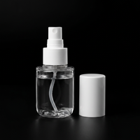 Vente en gros de flacons pulvérisateurs à fine brume en PET transparent, vides, rechargeables, pour cosmétiques, emballage personnalisé