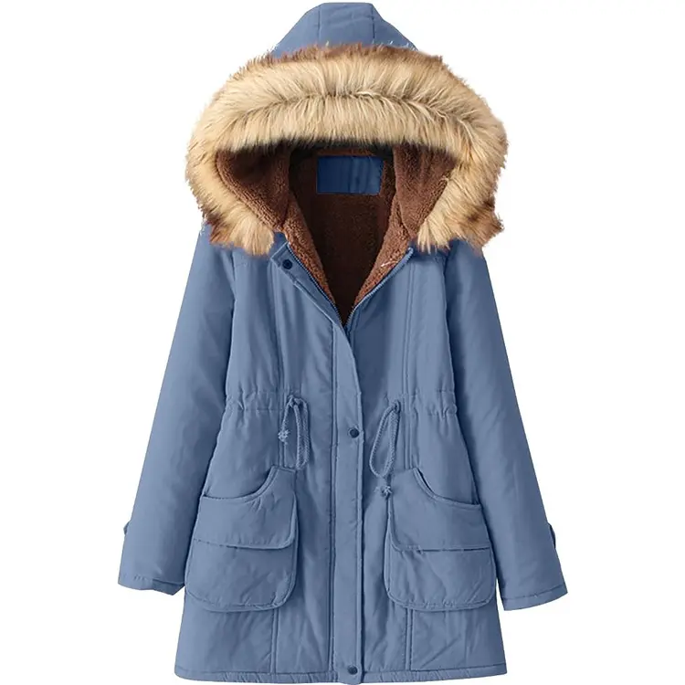 padded coat Women's Cute and Sweet Style Winter Jacket Warm Down Filling Fashionable Hooded Design