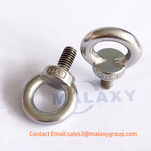Mal Wax 3/8 5/16 "1/2x4" thép không gỉ SS316 Đồng bằng mắt Bolt M8 dây giày Vai nâng mắt Bolt mạ kẽm nâng mắt bu lông - Product Image 5