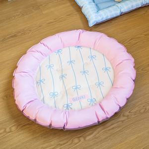 Nudo de mariposa, fresa, cariño, sensación refrescante, nido, almohadilla de hielo, cama de verano para perros y gatos, almohadillas duraderas resistentes a los arañazos para mascotas - Product Image 5