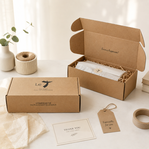 Cajas de Cartón Ecológicas para Alimentos, Caja de Cartón Corrugado Kraft Larga con Logotipo Personalizado, Caja de Regalo Ecológica para Té - Product Image 3