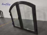 Shanghai Superhouse ventana fija arqueada de aluminio mercados chinos en línea