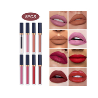 Vente chaude marque privée longue durée mat liquide rouge à lèvres et lèvres plus dodues ensemble de maquillage crème imperméable forme brillant à lèvres en gros