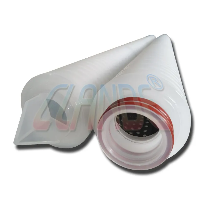 Cartucho de filtro de membrana plisado Absolute 20/40 pulgadas 0,1/0,2 micras PP/PES/Nylon/PTFE para tratamiento de agua