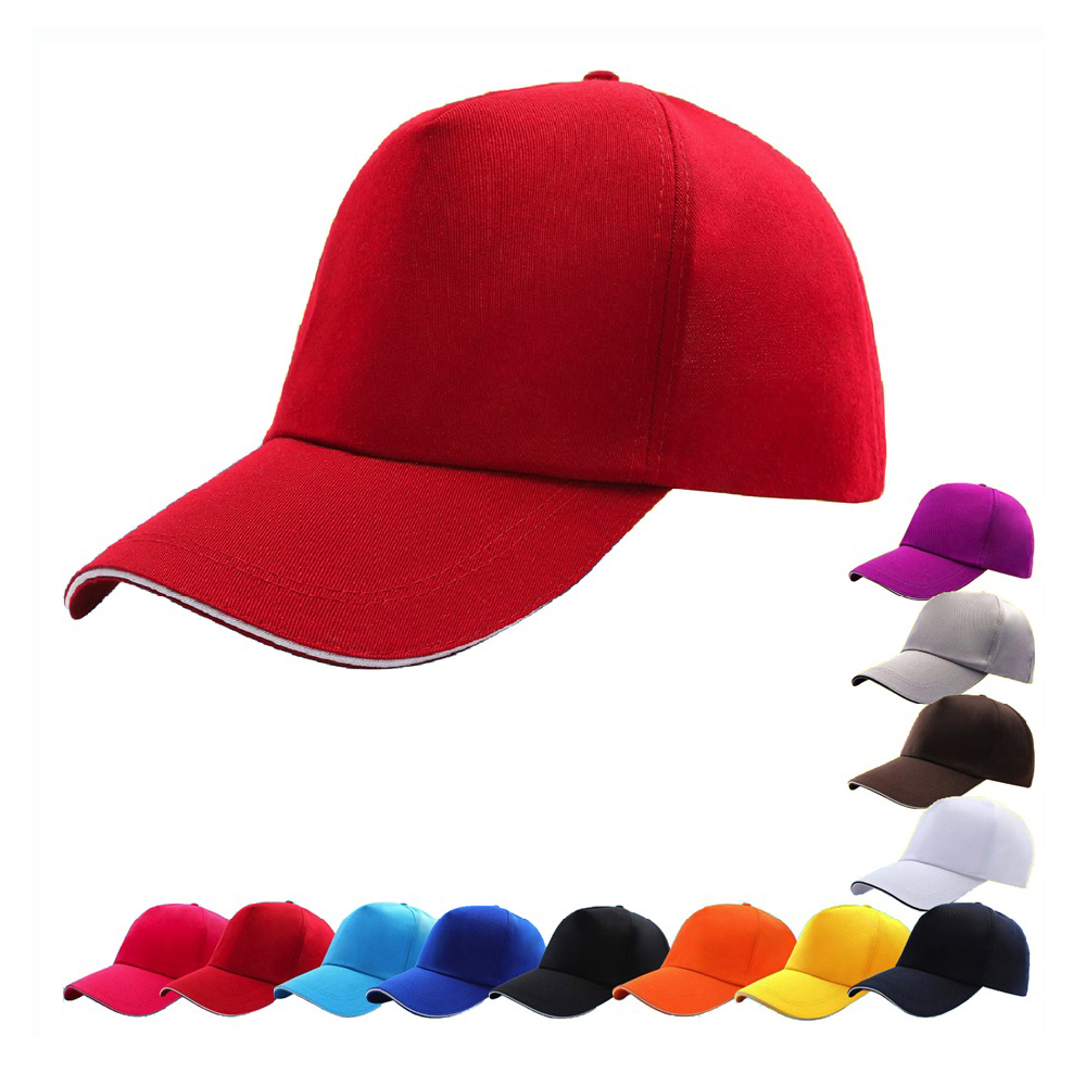 Casquette de baseball à visière sandwich avec logo personnalisé en gros - Chapeau promotionnel