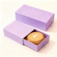 Boîte à biscuits de fête de luxe avec logo personnalisé, revêtement recyclable, qualité alimentaire, emballage cadeau avec tiroir