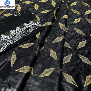 Elegante e Sexy cotone ricamo Bazin Riche tessuto africano Guinea broccato <span class=keywords><strong>per</strong></span> festa di nozze donna <span class=keywords><strong>abbigliamento</strong></span> Bazin <span class=keywords><strong>abbigliamento</strong></span> - Product Image 5