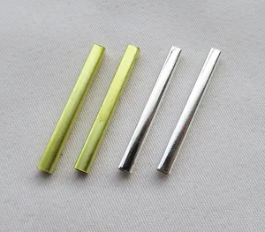 Square Tube Spacer Beads Brass Tube Finding for Jewelry Design