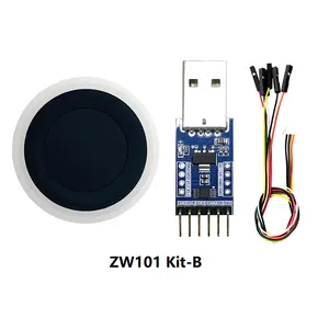 Módulo de reconocimiento de huellas dactilares Hi-Link ZW101 Detección de dedos de baja potencia Sensor de huellas dactilares semiconductor capacitivo