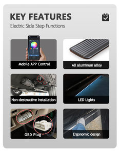 Marchepieds électriques en aluminium Weijia Factory compatibles avec Audi Q7 2019-2025, marchepieds latéraux rétractables automatiques, support OEM ODM - Product Image 4