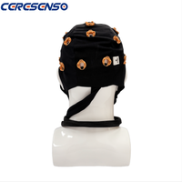 Kit de casque EEG modulaire CERESENSO avec coussinets en éponge détachables et couvre-tête en maille double couche pour BCI, sciences cognitives et recherche sur le sommeil