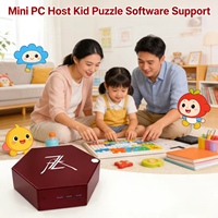 Mini PC Host Kid Puzzle Software Support Parent-Child Interaction 4K for Home Kids Puzzle Learning Light Family Entertainment