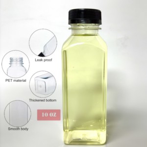 Chai nhựa dùng một lần trong suốt 32oz, chất lượng tốt, dùng để làm nước ép, sữa, sinh tố, có nắp đen - Product Image 4