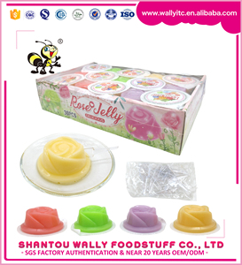 Gobelet de gelée en forme de rose aux saveurs de fruits mélangés, design floral magnifique, pudding gélifié, collation pour enfants, cadeau pour fête ou mariage - Product Image 2