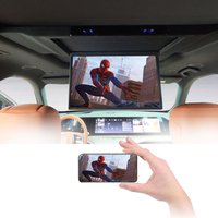 Monitor de Techo Eléctrico Abatible de 18.5 Pulgadas para Vehículos con Techo Panorámico - Pantalla Multimedia IPS Android 1080P con HDMI y WiFi