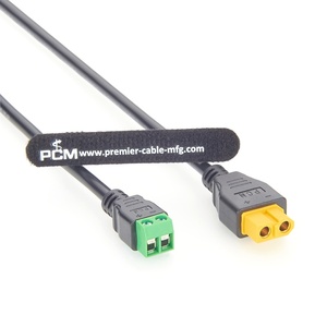 XT60 vrouwelijke naar 2-pins klemmenblokkabel 18AWG hoogstroom voedingskabel voor energieopslag, robotica en industriële systemen - Product Image 2