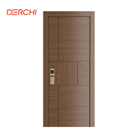 DERCHI porte coupe-feu top dix marque porte en bois étanche à l'humidité porte de dalle intérieure de qualité silencieuse