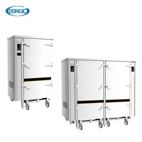 Cuisinière à vapeur commerciale pour riz, soupe et poisson, chariot à 24 plateaux