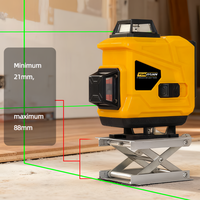 Niveau laser industriel vert DIY haute luminosité, auto-nivelant, alimenté par batterie au lithium, pour usage extérieur - Vente en gros