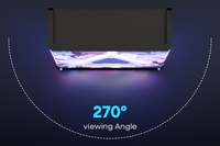 Table de DJ portable pour spectacle et scène de DJ en direct, écran LED haute définition P2.5 sur roues, étanche IP54, profondeur de couleur 16 bits