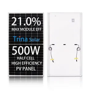 Solarasia Frete Grátis Anodizado Alumínio Alloy Frame 500w Painéis Solares Preço Barato Half Cell Painel Solar