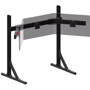 Supporto per Monitor triplo in alluminio a spessore pesante con piedini in gomma antiscivolo a schermo <span class=keywords><strong>Zero</strong></span> oscillazione Sim Racing supporto trave centrale - Product Image 4