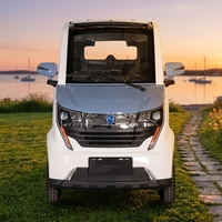 Hot Sell 4 Wheel Ev Voitures électriques moins chères sans permis Mini EV Voiture fermée