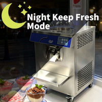 Máquina de Gelato Vertical de 150L/H con Certificación CE, Congelador de Helado por Lotes, Máquina Italiana de Hacer Hielo para Negocios, Equipo de Helado Duro Refrigerado por Agua