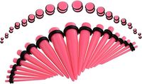 Acrylique oreille étirement Kit oreille jauge cône ensemble oreille civières Plug Tunnel extenseur bijoux mode corps Piercing bijoux