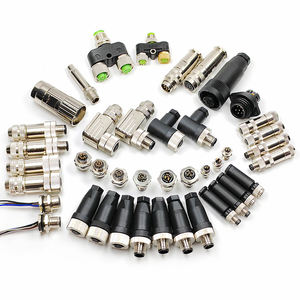 工場M5 M8 <span class=keywords><strong>M16</strong></span> M12コネクタ 4ピン 3ピン 5ピン 8ピン 12ピン 17ピン DIN丸型接点 銅および真鍮素材 電線接続用 - Product Image 1